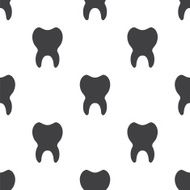 tooth vector seamless pattern