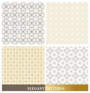 Set of Elegant European or Arabic Seamless Patterns