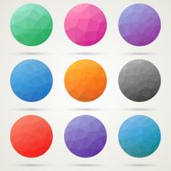 Low poly circles N2