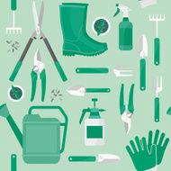Gardening Seamless Pattern N4