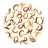 Alphabet letters set