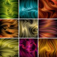 nine abstract backgrounds