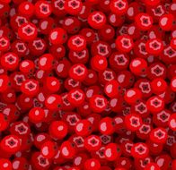 Seamless pattern with red rowanberries Vector illustration