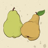 Vintage Style Pears N2
