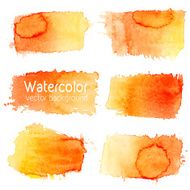 Vector set of abstract watercolor background with paper texture N2