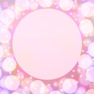 Abstract pink bokeh background with space