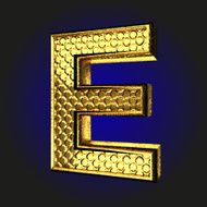 e golden letter