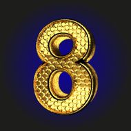 8 golden letter