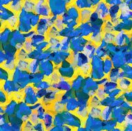 Yellow blue abstract seamless pattern oil strokes texture painting