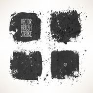 four black stroke backgrounds