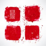 four red stroke backgrounds
