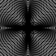 Optical illusion vector moire background abstract monochrome