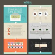 adorable one page website design template N2