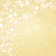 Vector golden lights stars background