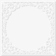 Vintage Floral Frame N47