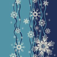 Abstract background with snowflakes