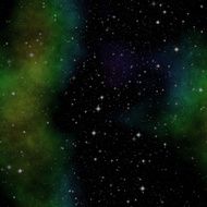 Space illustration with stars and nebula
