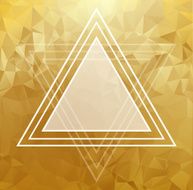 Gold crystal abstract pattern N6