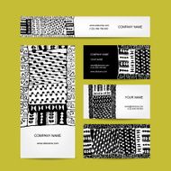 Business cards collection ethnic ornament for your design N4