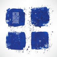four blue stroke backgrounds