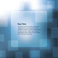 Abstract Blue Background with Label