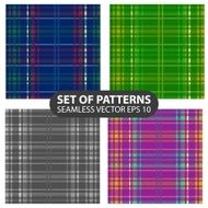 set of 4 vector abstract seamless patterns N3