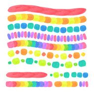 Vector Watercolor Brushes Set