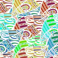 Seamless African ethnic color pattern Vector illustration N2