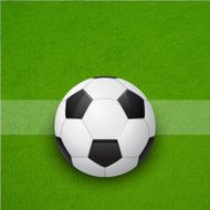 Soccer ball on the field Vector background N2