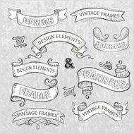 Ribbons and design elements