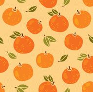 Seamless pattern with oranges N5