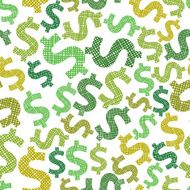 Dollar seamless pattern economy and money theme vector