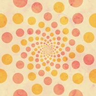 Vintage Peach Pink Circles Background