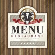 steak house restaurant menu design