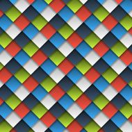 Colorful cubes seamless pattern
