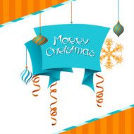 Vector Merry Christmas background in retro style N5
