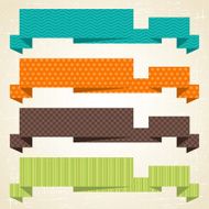 Vector origami background Banner and speech bubbles N7