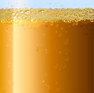 Beer background Texture of drink in glass