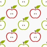 Seamless apple pattern