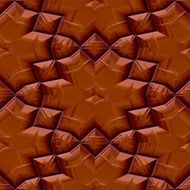 Seamless chocolate floral pattern