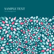 Vector Abstract Colorful Drops Horizontal Frame Seamless Pattern Background