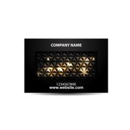 Vector black business card