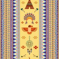 Vector vintage tribal ethnic seamless pattern for business N2