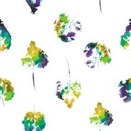 fingerprint pattern from the of leaves painted in watercolor N9