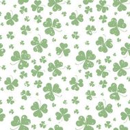 Seamless pattern with Saint Patricks day shamrock leaves N4