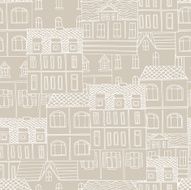 vector pattern with houses N5