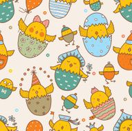 Seamless vector of Easter pattern - Illustration N5