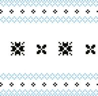 Norwegian simple pattern - black and blue N2