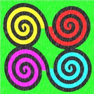 Paper art Spiral Pattern