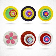 Beautiful color design elements Various decorative circles N2